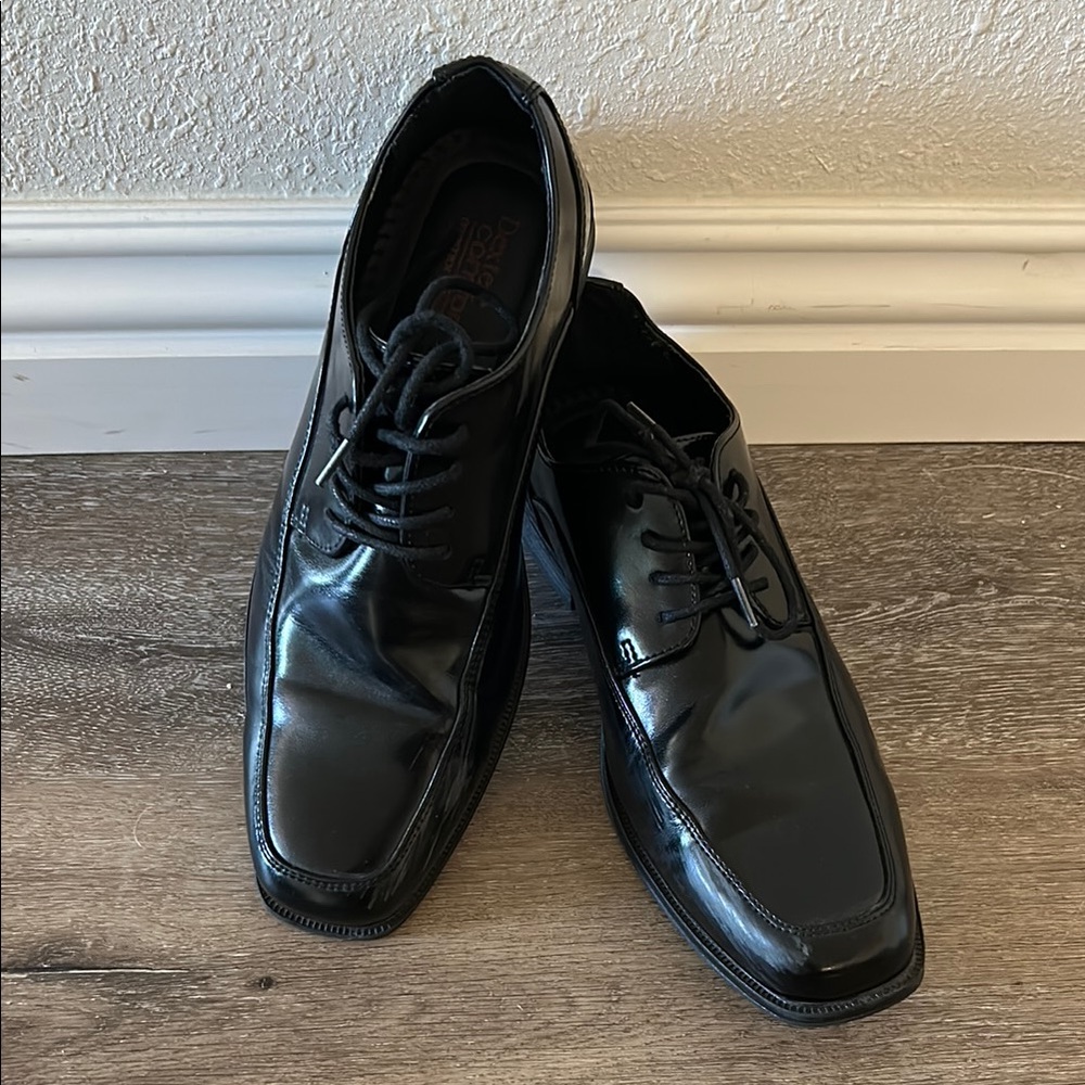 Dexter Black Leather Oxford Shoes Polished Finish